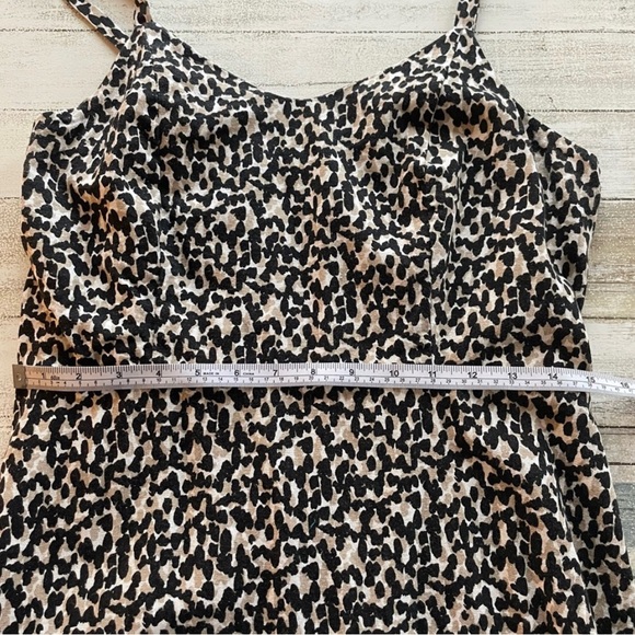 Old Navy | Animal Print Linen Cami Mini Dress. Size Medium - Picture 13 of 14